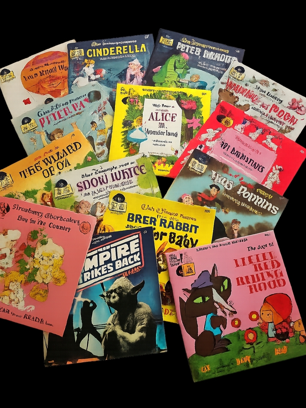 Lot Of Mostly Disney Vintage Children’s Storybook Record Collection